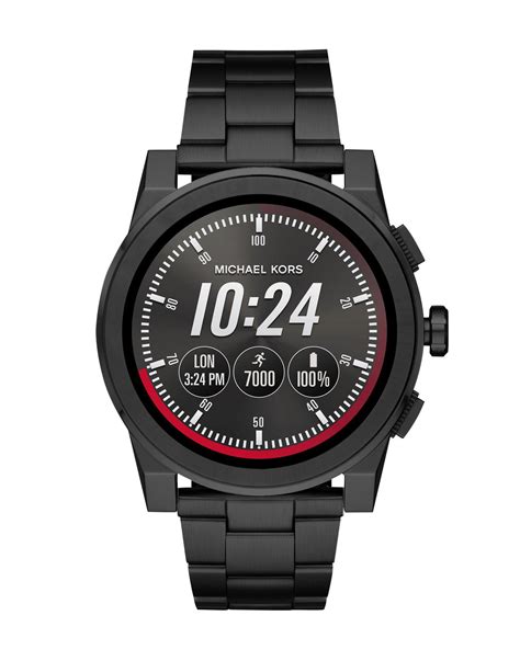 mens smartwatch michael kors|michael kors smartwatch men's black.